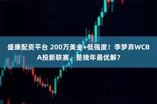盛康配资平台 200万美金+低强度!李梦弃WCBA投新联赛,是晚年最优解?
