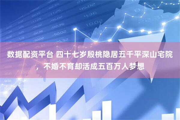 数据配资平台 四十七岁殷桃隐居五千平深山宅院，不婚不育却活成五百万人梦想